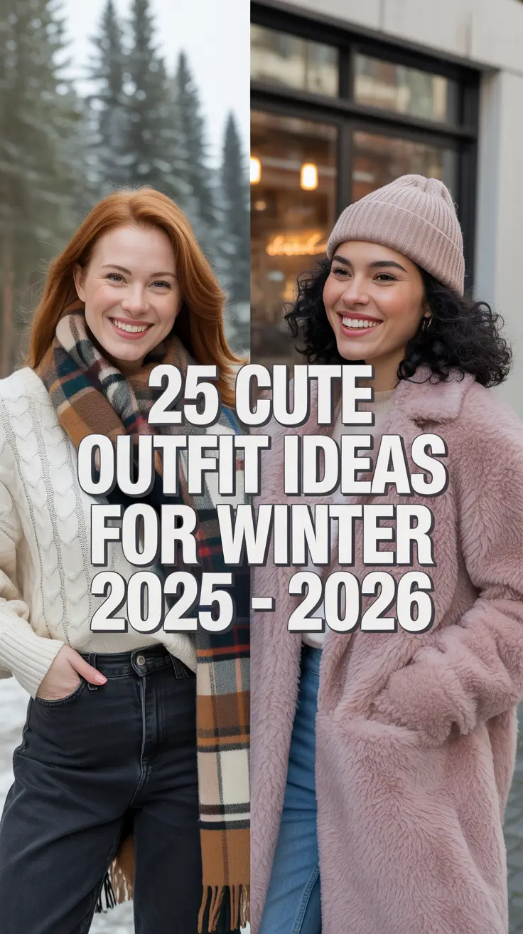 Cute Outfit Ideas for Winter 2025 - 2026: Aesthetic, Cozy & On-Trend Looks for Cold Days