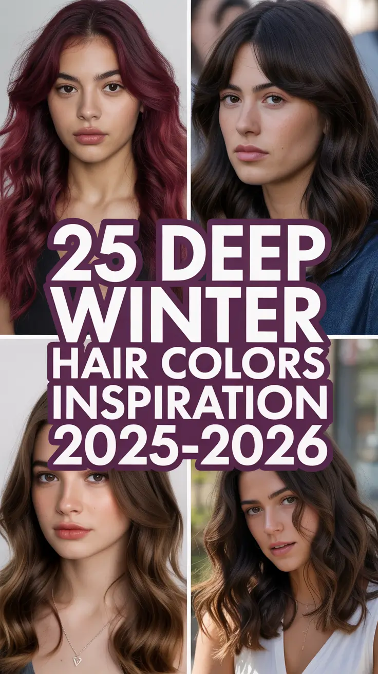 Deep Winter Hair Colors Inspiration 2025–2026: Best Ideas and Trends