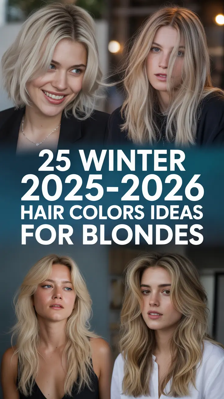 Winter 2025–2026 Hair Colors Ideas for Blondes: Trendy & Fresh Looks