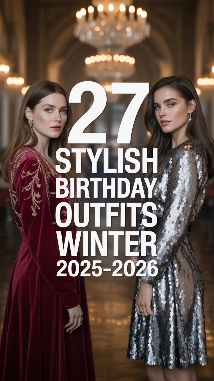 Stylish Birthday Outfits Winter 2025–2026: Classy, Cute & Inspo Aesthetic Ideas for Women