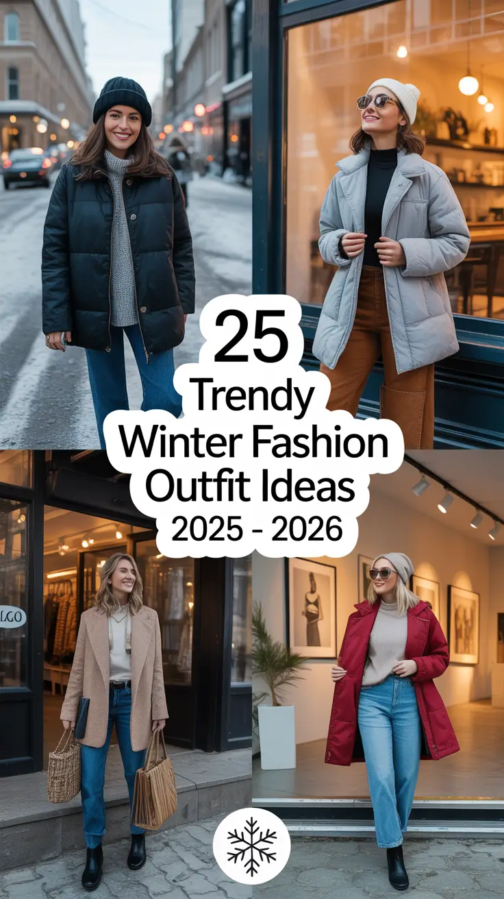 Trendy Winter Fashion Outfit Ideas 2025 - 2026 for Every Style Mood