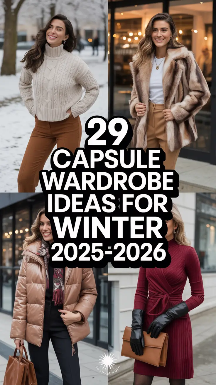 Capsule Wardrobe Ideas for Winter 2025–2026: Cool, Casual & Effortless Outfits for Travel and Everyday Life