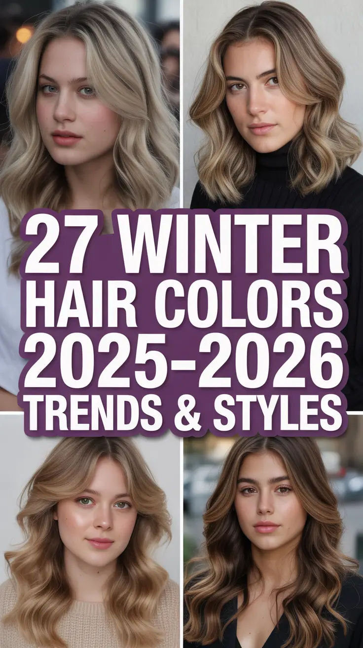 Winter Hair Colors 2025–2026 Trends & Styles: Bright & Cool Ideas for Every Season