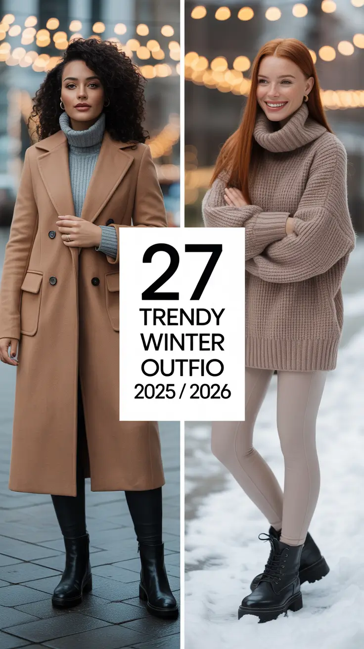 Trendy Winter Outfit Inspo 2025/2026: Casual Chic, Street Style & Cold-Weather Fashion