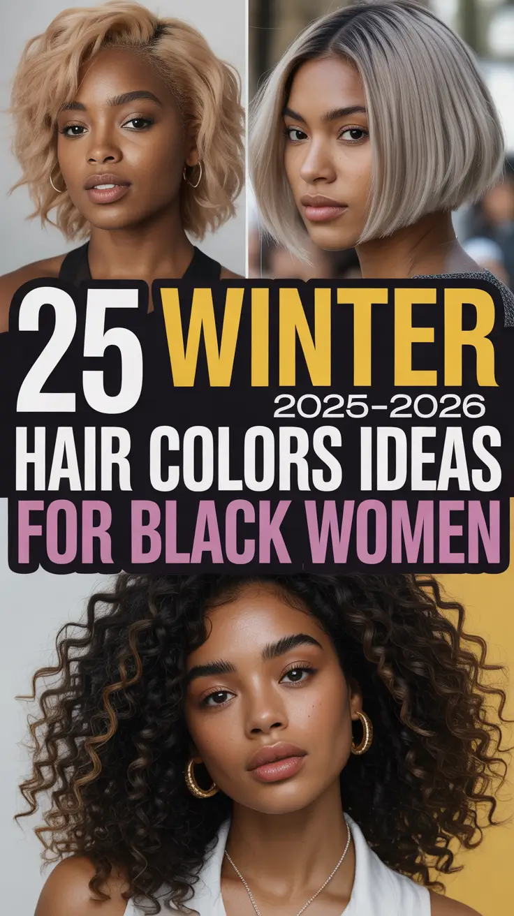 Winter 2025–2026 Hair Colors Ideas for Black Women: Trending, Classy & Vibrant Looks