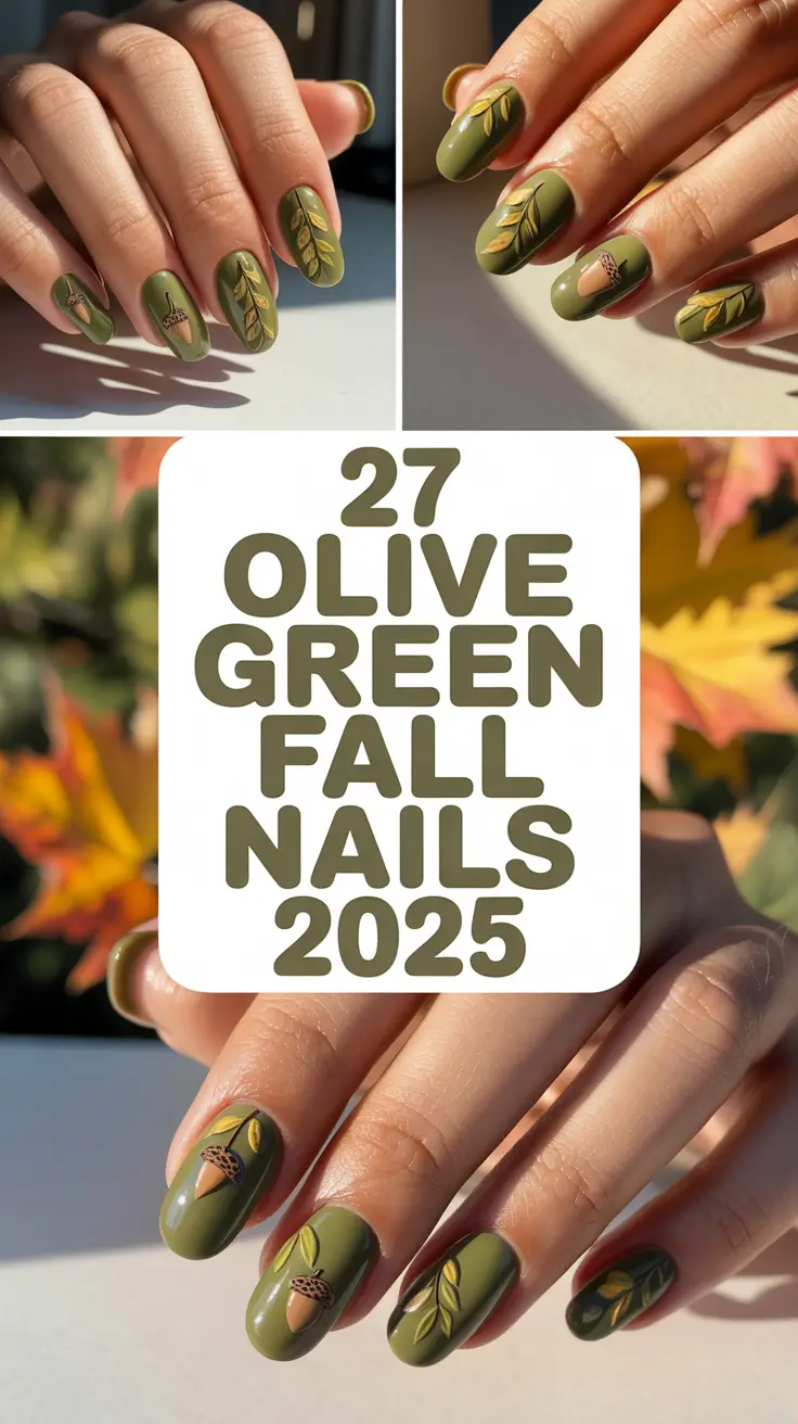 Olive Green Fall Nails 2025: Trendy Designs, Inspo & Seasonal Favorites