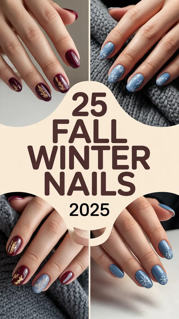 Fall Winter Nails 2025: Trendy Ideas for Classy & Pretty Nails