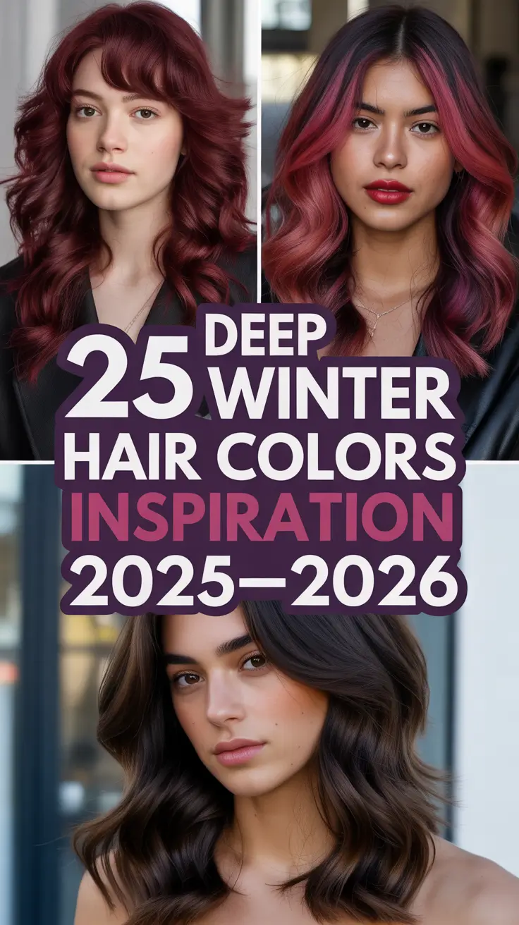 Deep Winter Hair Colors Inspiration 2025–2026: Best Ideas and Trends