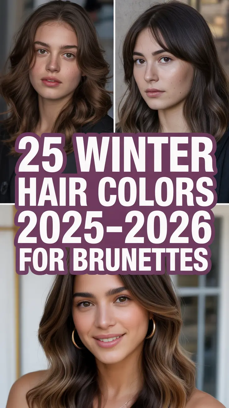 Winter Hair Colors 2025–2026 for Brunettes: Balayage, Dark Brown & More
