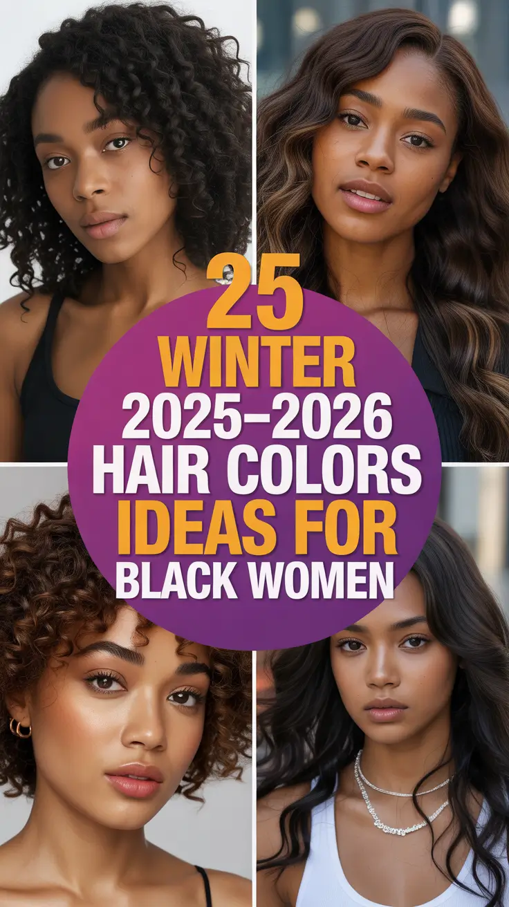 Winter 2025–2026 Hair Colors Ideas for Black Women: Trending, Classy & Vibrant Looks