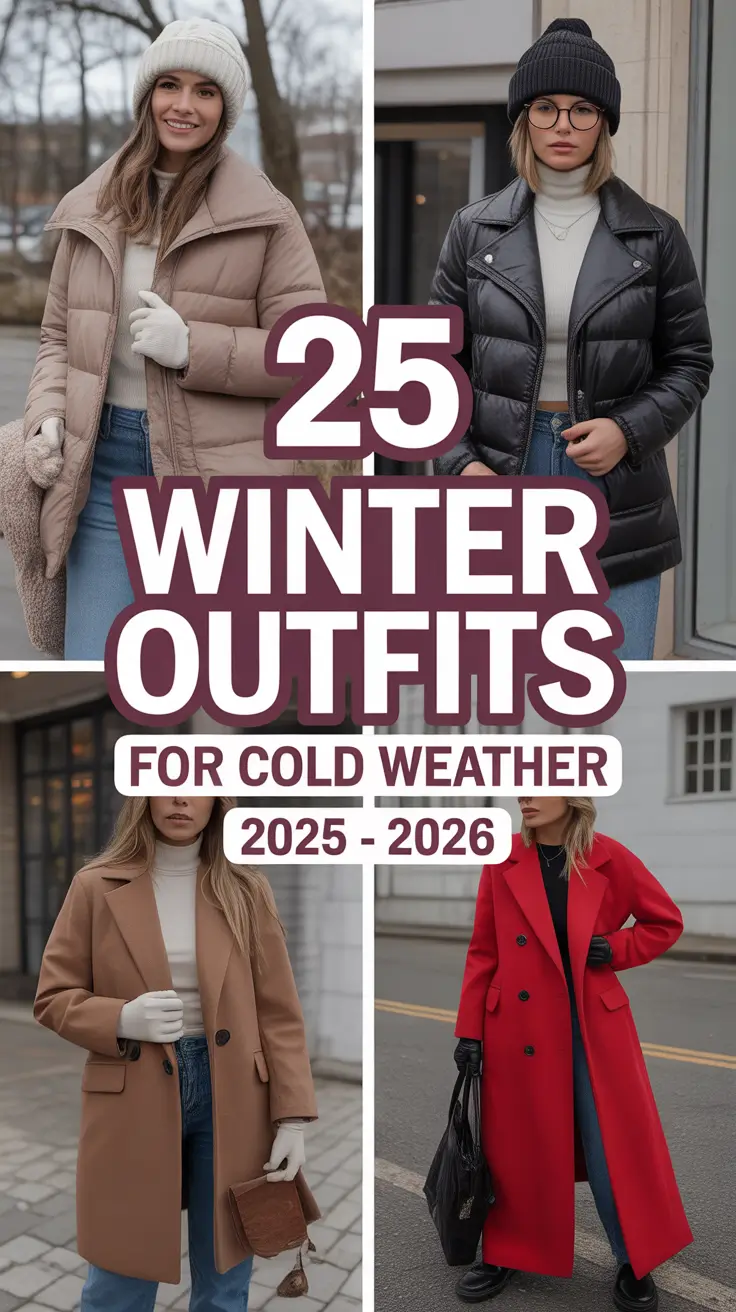 Winter Outfits for Cold Weather 2025 - 2026: Classy, Casual & Street Style Inspiration