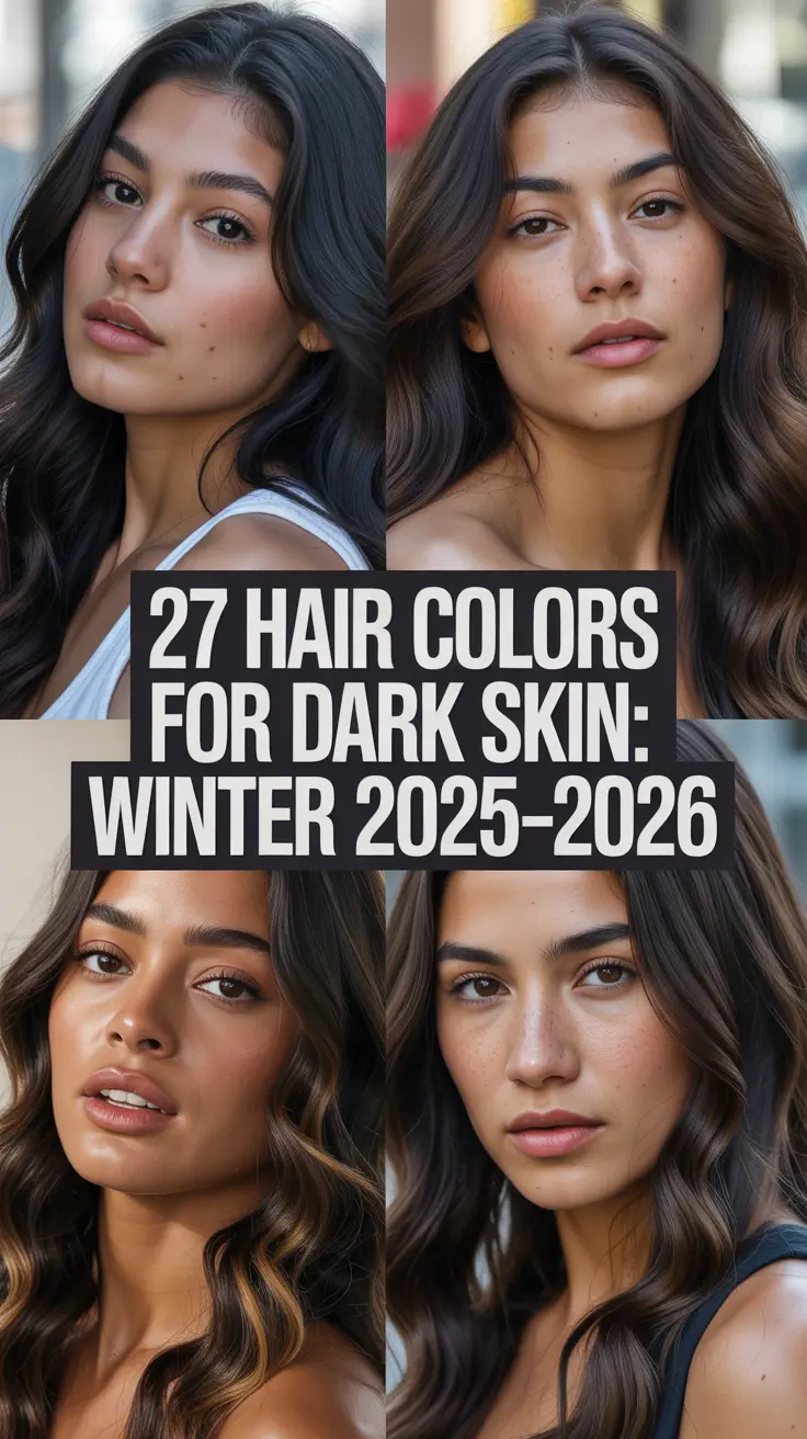 Hair Colors for Dark Skin: Winter 2025–2026 – Bold & Beautiful Ideas for Women