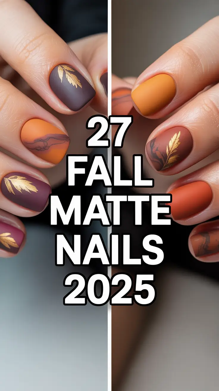 Fall Matte Nails 2025: Trendy Autumn Designs, Colors, and Inspo