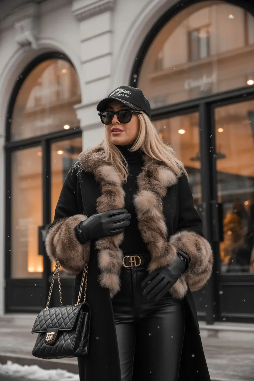 winter outfits 2025-2026 Modern Heiress with a Streetwise Twist