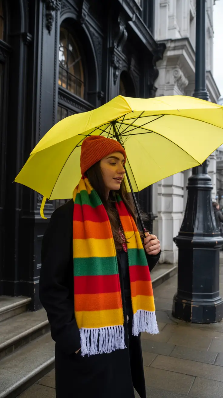 winter capsule wardrobe 2025-2026 Classic Coats with a Rainbow Edge