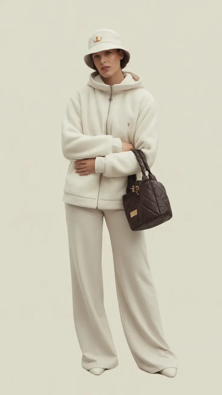 comfy winter outfits 2025-2026 Casual Monochrome Comfort
