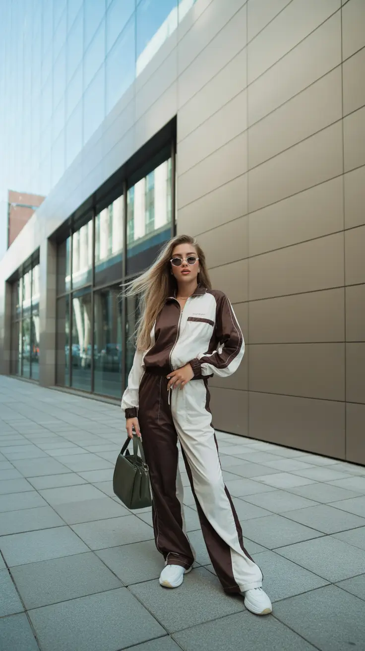 comfy winter outfits 2025-2026 Sporty Monochrome With a Chic Twist