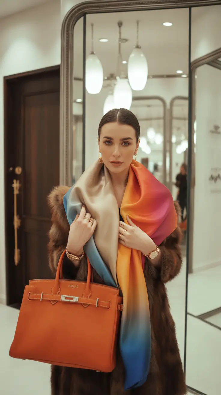 cute winter outfits 2025-2026 Rainbow Luxe Meets Winter Neutrals