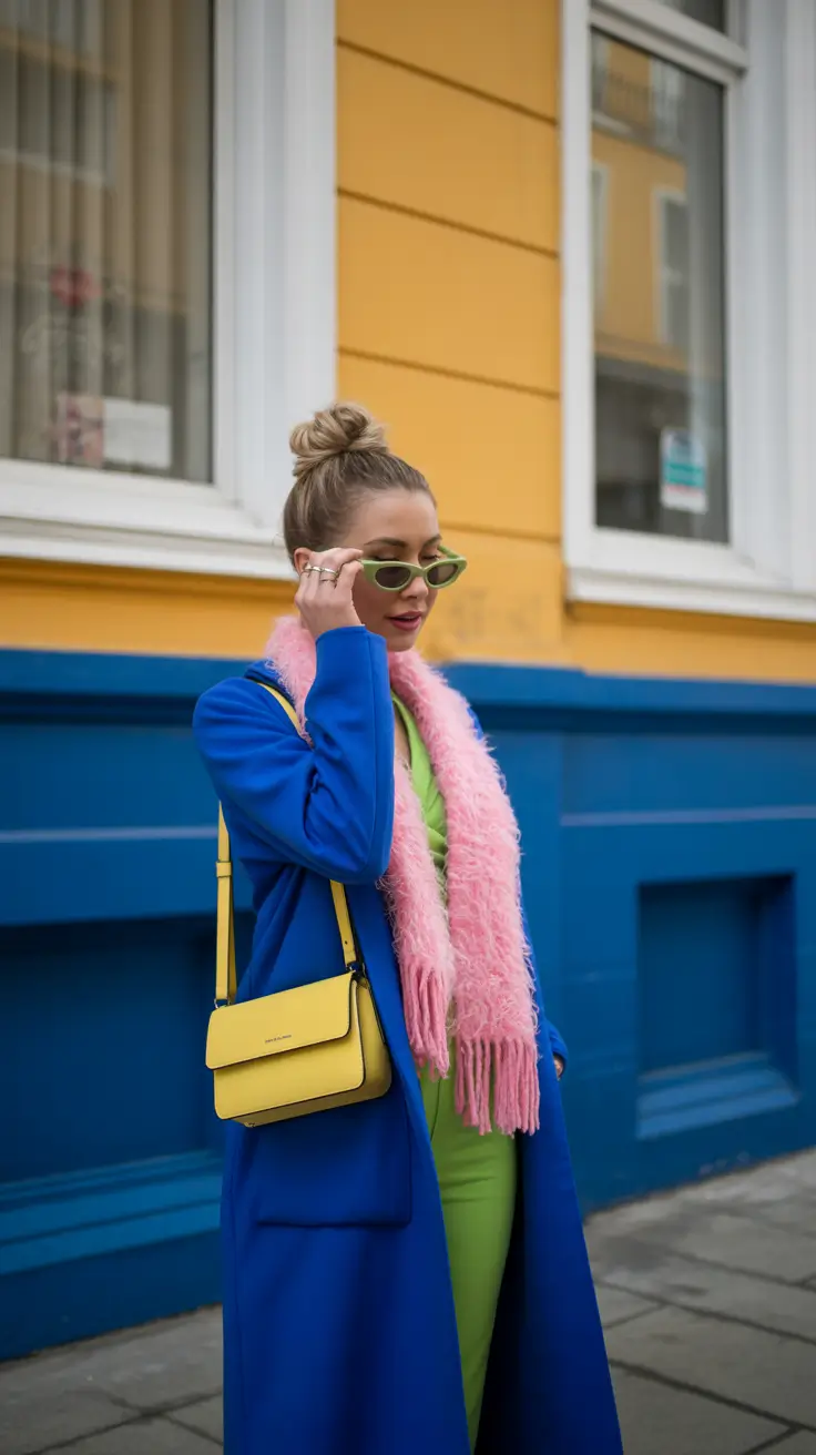 early winter outfits 2025 Candy-Coated Glam Meets Real Warmth