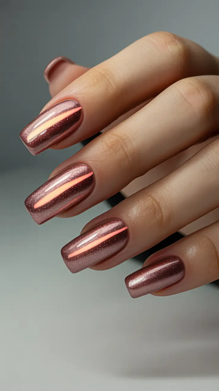 Trendy Fall Glitter Nails 2025: Fresh Cat Eye Designs and Seasonal Ideas