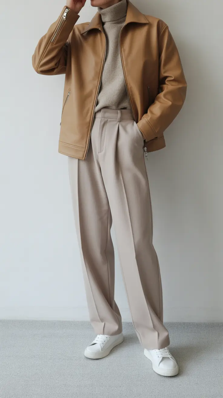 winter outfits men 2025-2026 Soft Neutrals with a Classy Punch