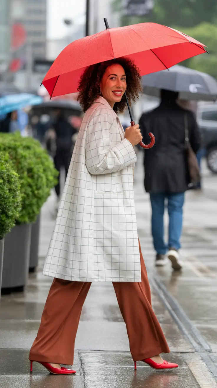 winter outfits over 50 2025-2026 Rainy Day Chic