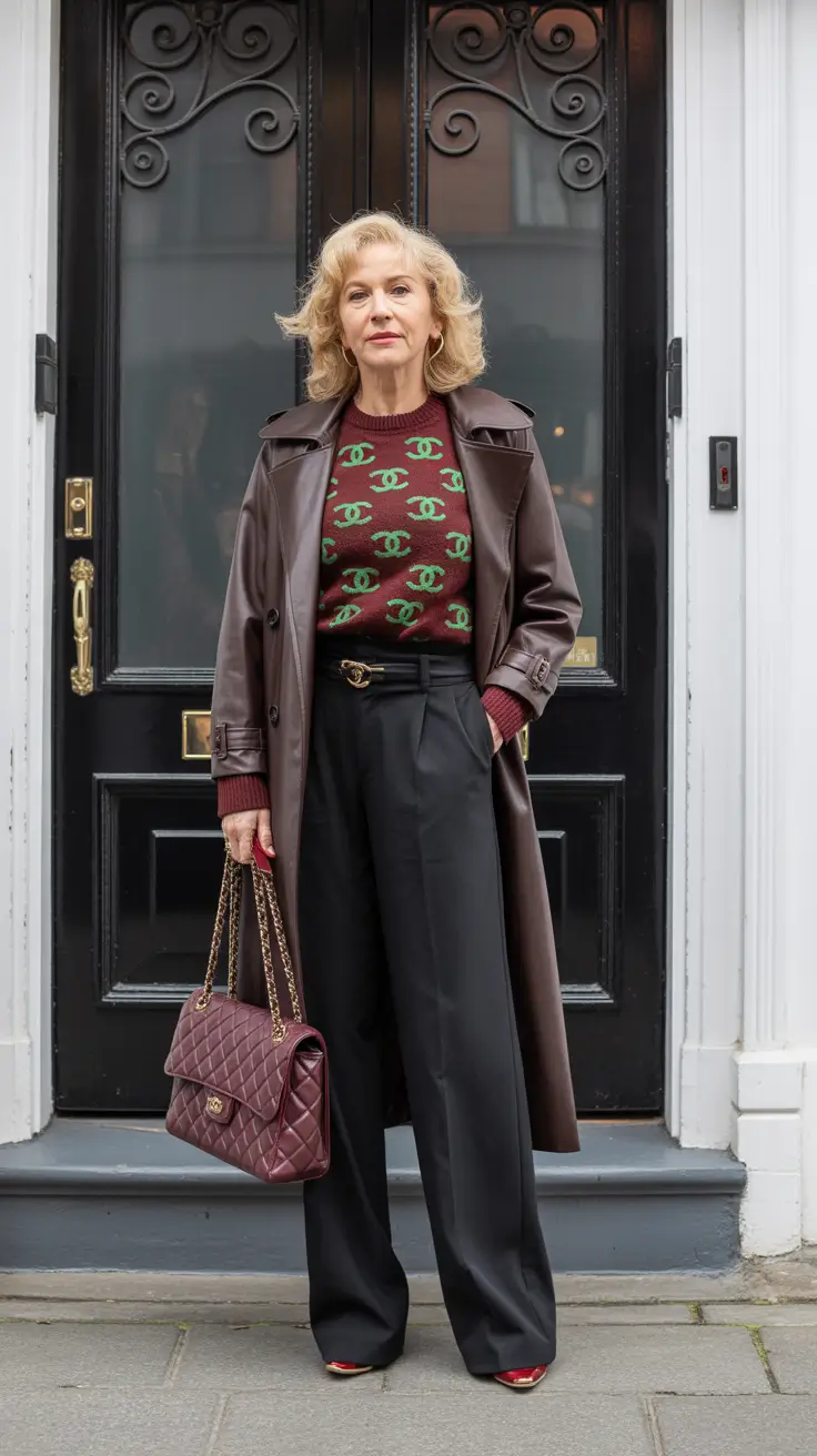 winter outfits over 60 2025-2026 Chocolate Tones with Designer Ease