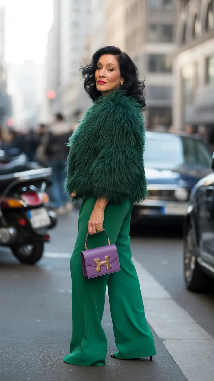 winter outfits over 60 2025-2026 Emerald Glamour on City Streets