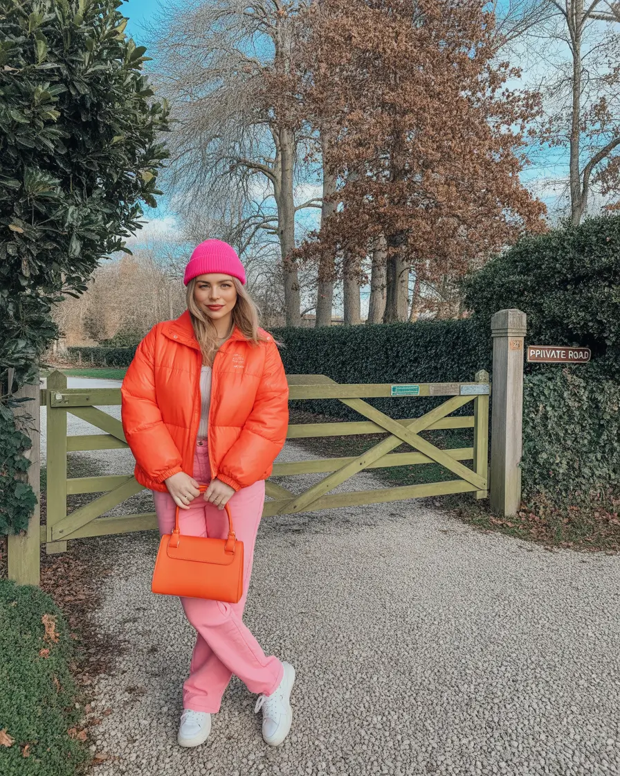 puffer jacket outfit 2025-2026 Peppermint Sorbet Walk