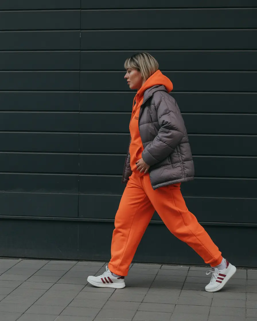puffer jacket outfit 2025-2026 Urban Edge Meets Bright Energy