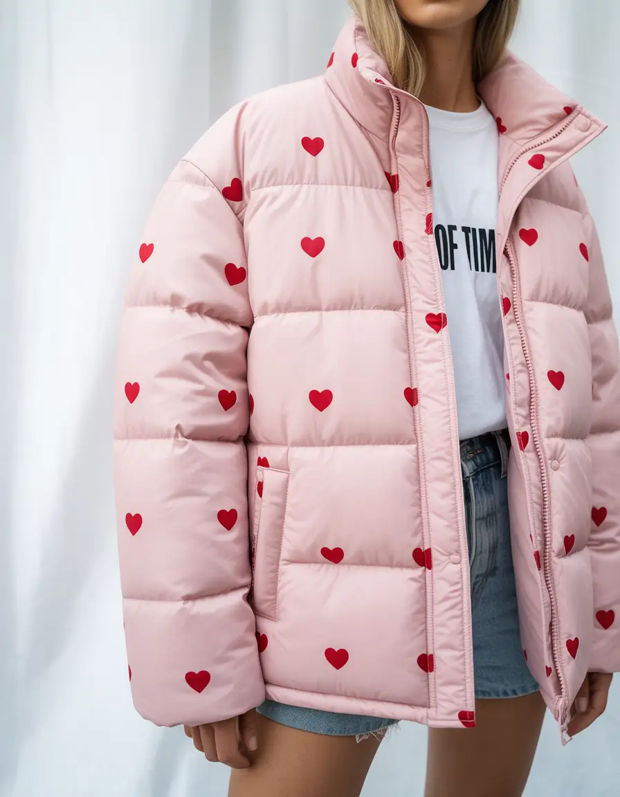 puffer jacket outfit 2025-2026 Sweetheart Core for Frosty Days