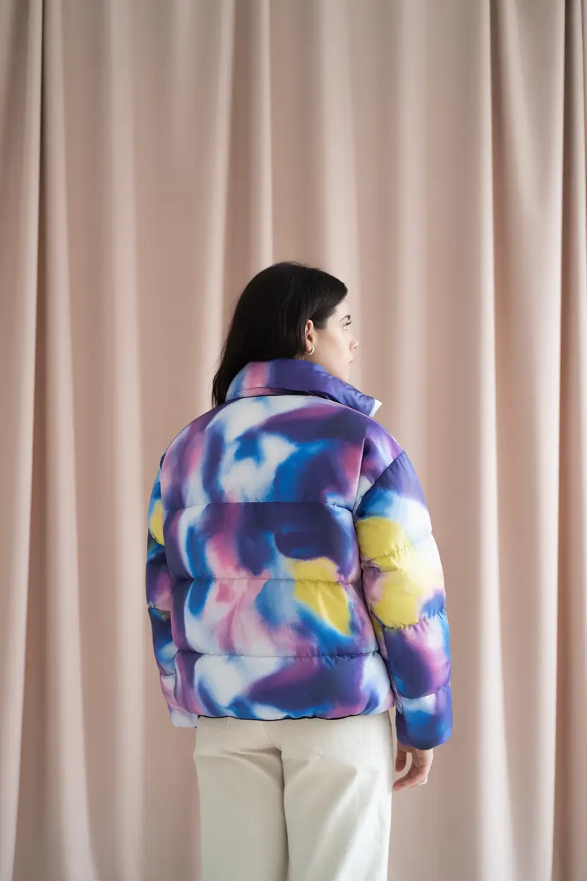 puffer jacket outfit 2025-2026 Watercolor Cloud Core