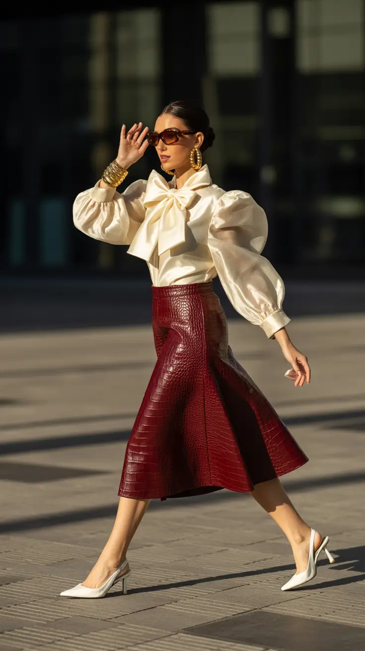 Winter birthday outfit 2025-2026 Winter Glam With Statement Details