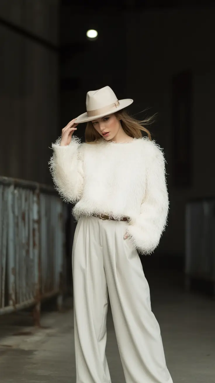Winter birthday outfit 2025-2026 Winter Whites With Texture