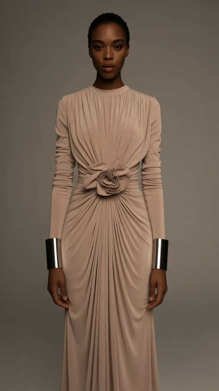 winter birthday outfit 2025-2026 Soft Draped Perfection