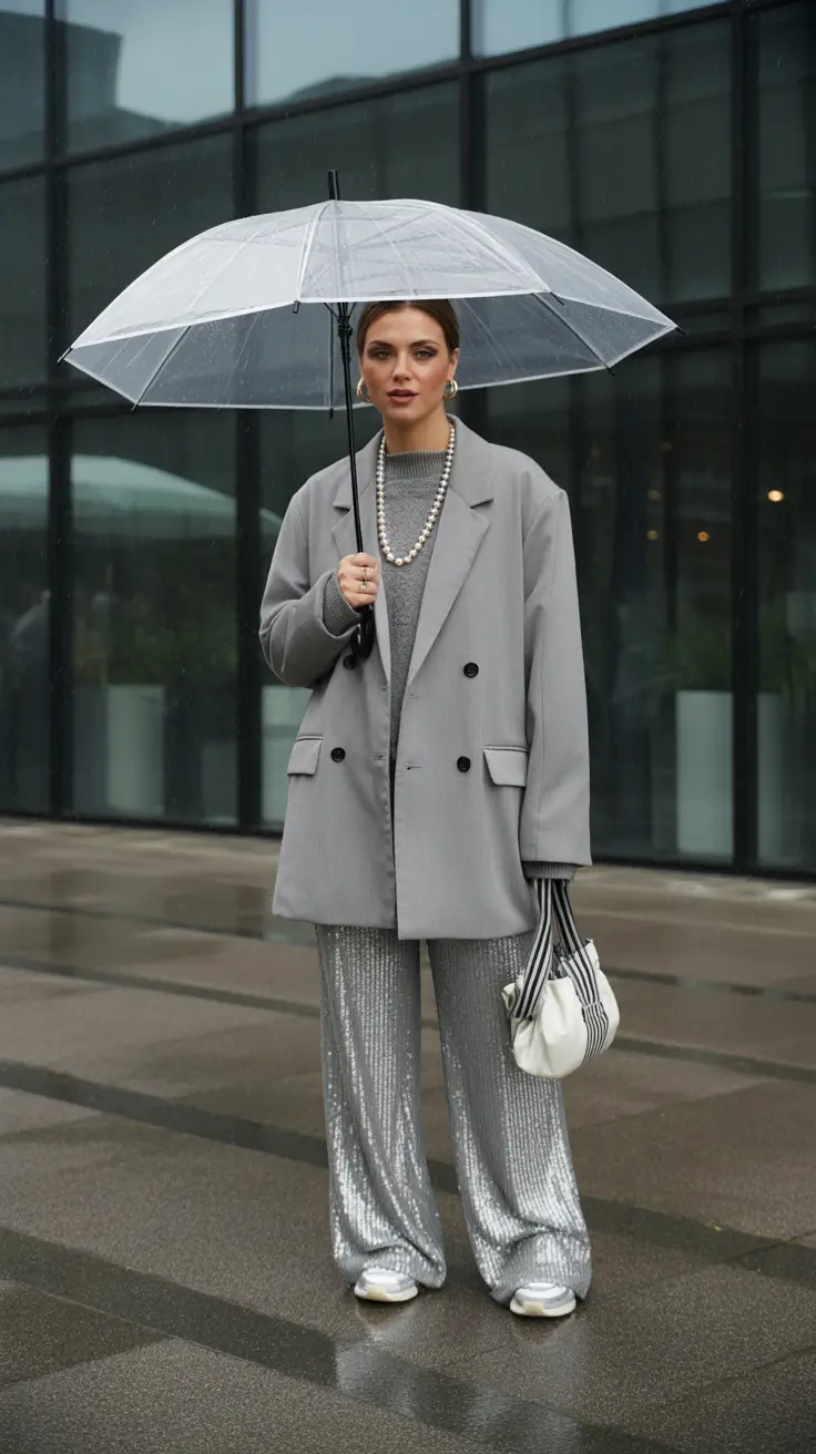 Winter birthday outfit 2025-2026 Rain-Proof Sparkle