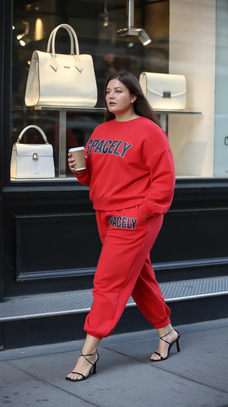 Cozy Sporty with a Heeled Twist 2025-2026 Winter Outfit