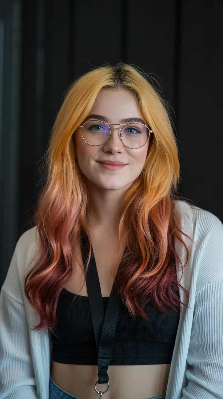 winter hair colors auburn 2025-2026 Sunrise Auburn Melt