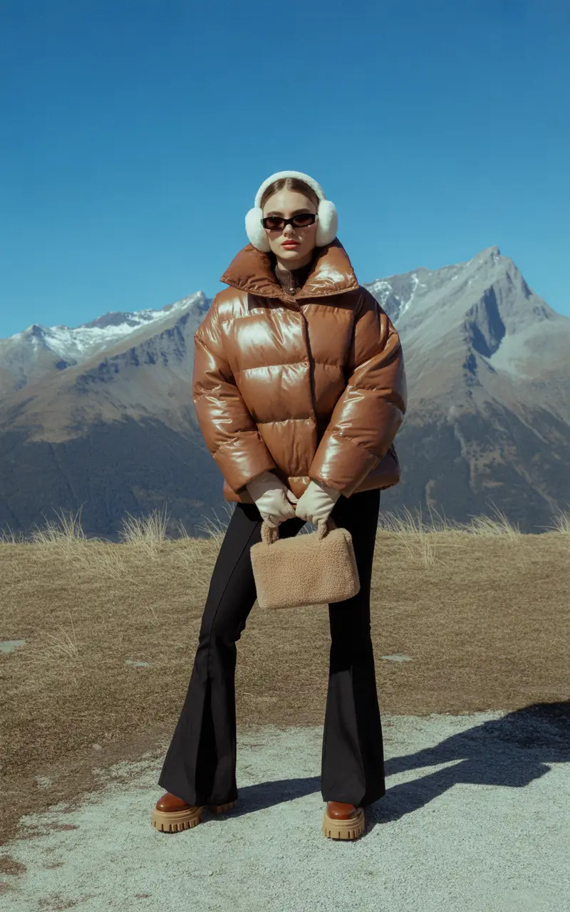 winter fashion outfits 2025-2026 Chocolate Glaze and Mountain Air