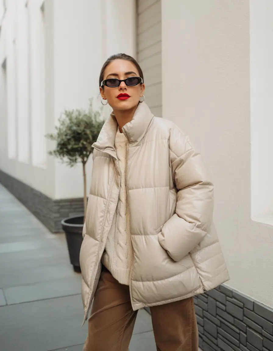 winter fashion outfits 2025-2026 Effortless Monochrome with Edge