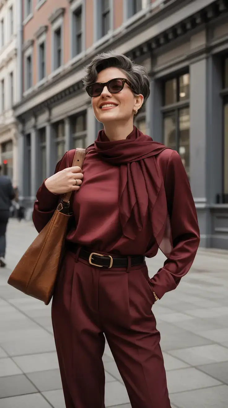 winter fashion outfits 2025-2026 Power Burgundy: Winter’s Most Underrated Statement