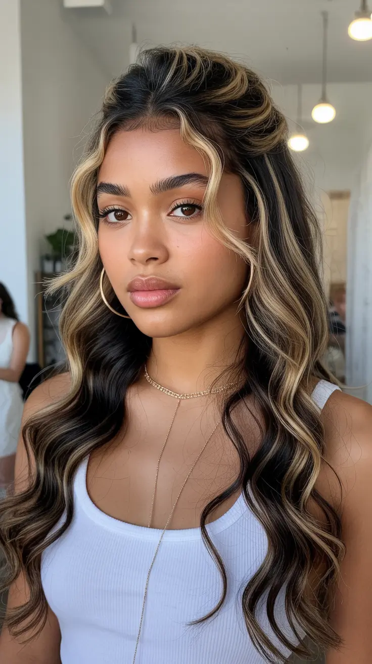 winter hair colors balayage 2025-2026 Bold Face-Framing Contrast