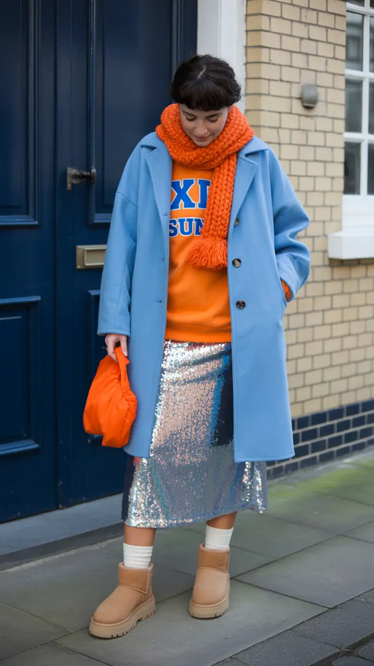 uggs outfit 2025 Color Clash Done Right