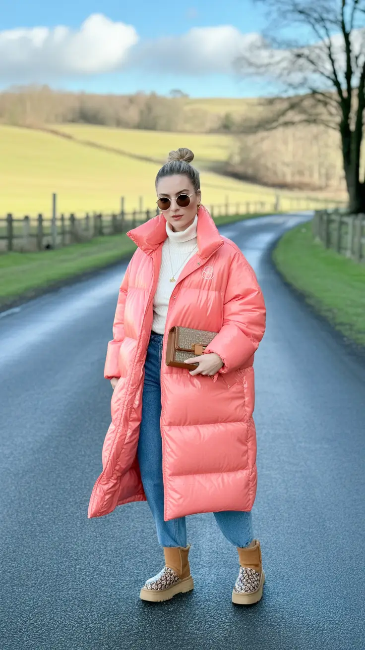 uggs outfit 2025 Winter Luxe in Bubblegum Shine