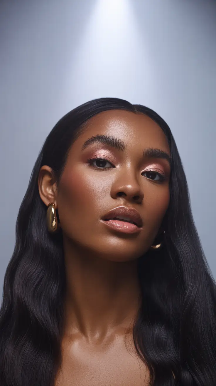 winter hair colors for black women 2025-2026 Raven Black Glamour
