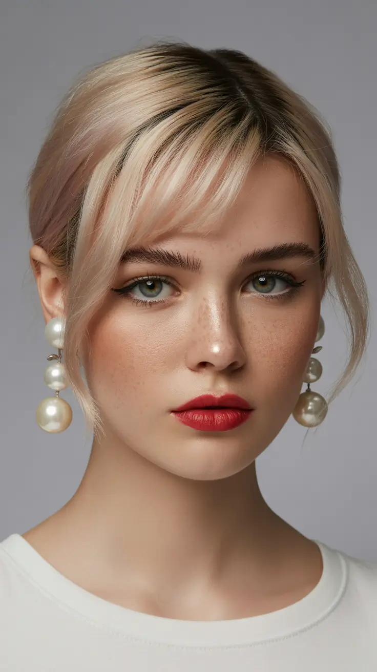 winter hair colors for blondes 2025-2026 Soft Blonde Updo with Modern Elegance