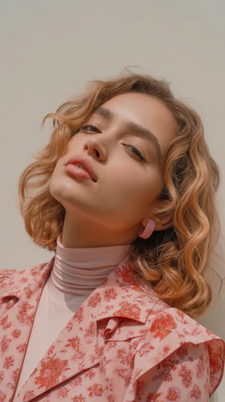 winter hair colors for blondes 2025-2026 Rose-Toned Balayage