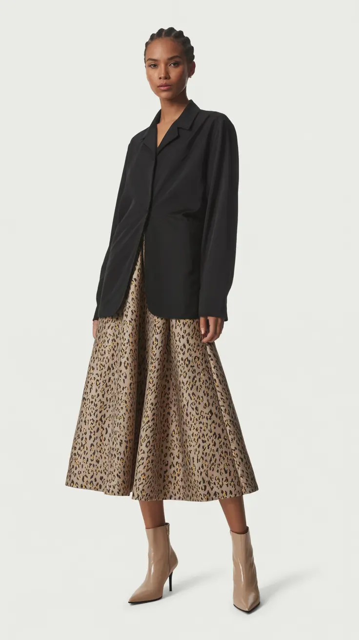 nyc winter outfits 2025-2026 Animal Print with a Modern Spin