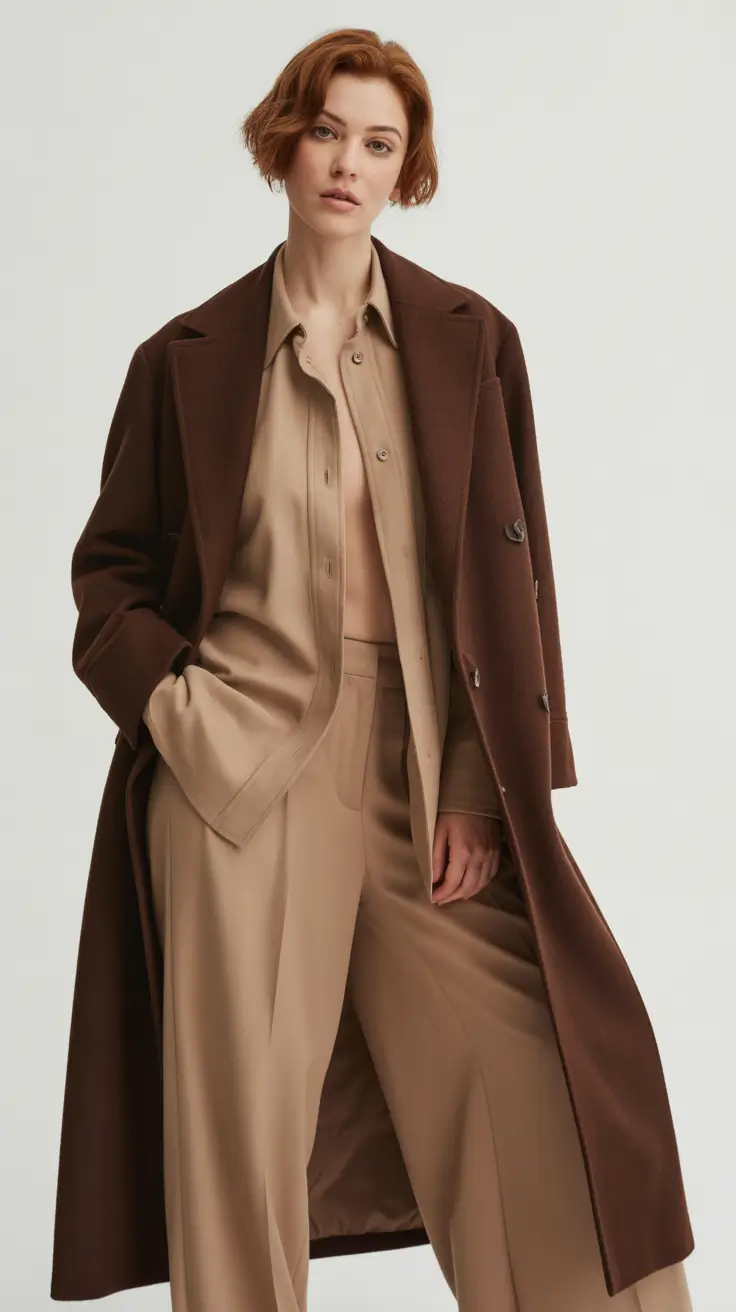 winter fits 2025-2026 Chocolate and Caramel Harmony