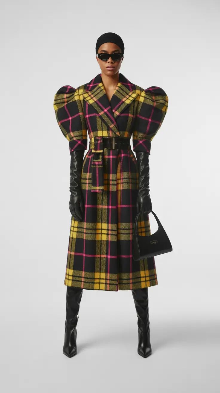 winter fits 2025-2026 Bold Plaid Couture